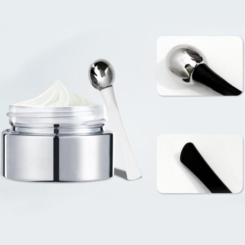 Bastão de massagem para os olhos, aplicador de creme para os olhos, espátula cosmética, colher facial antirrugas, ferramenta de cuidados com a pele fina de liga de ouro