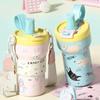 650ML Vacuum Cup Ceramic Inner Liner Thermos Cup Kid Gift Insulation Cup  Office