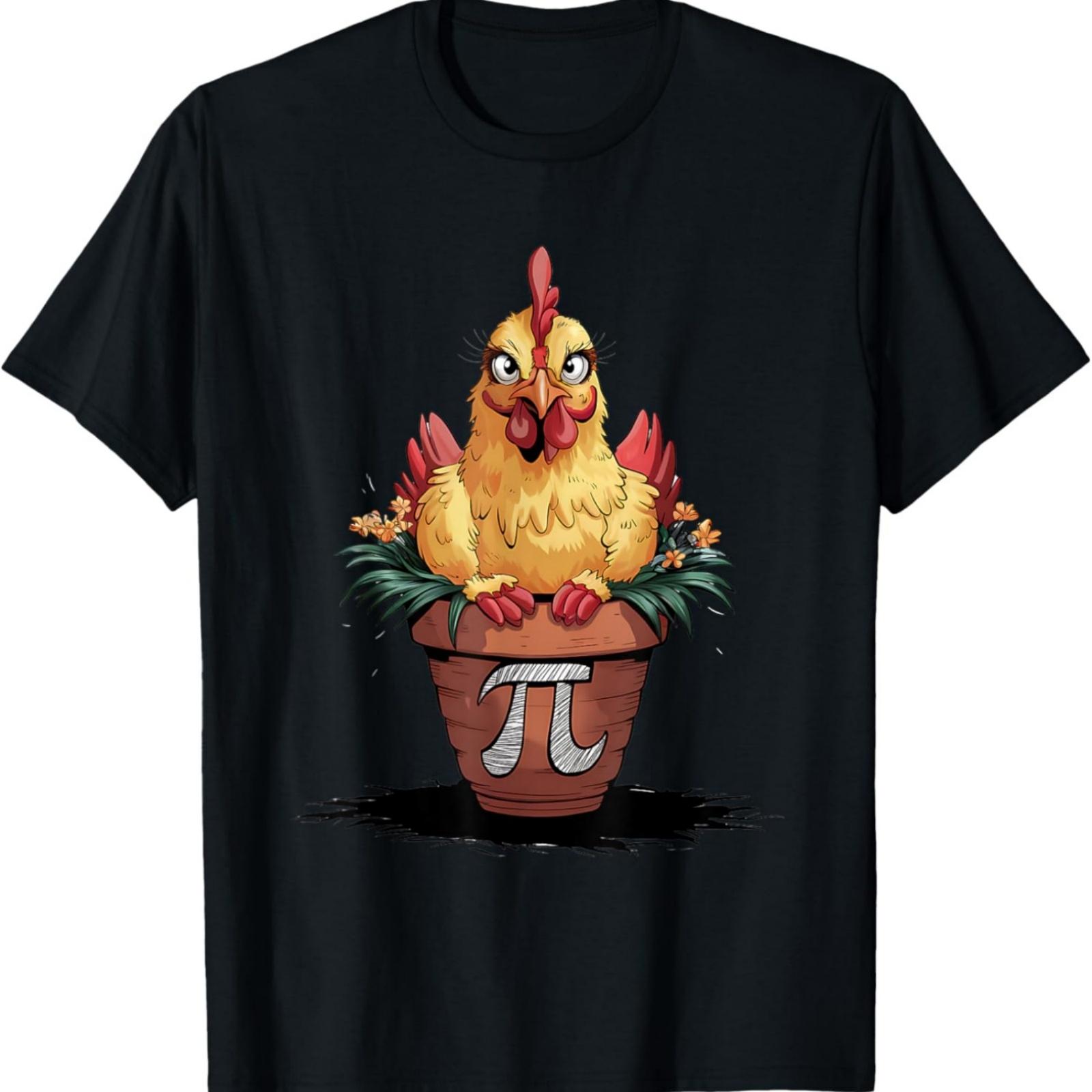 Math Lover Geek 3.14 Funny Chicken Pot PI Day T-Shirt XXXXXL разноцветный