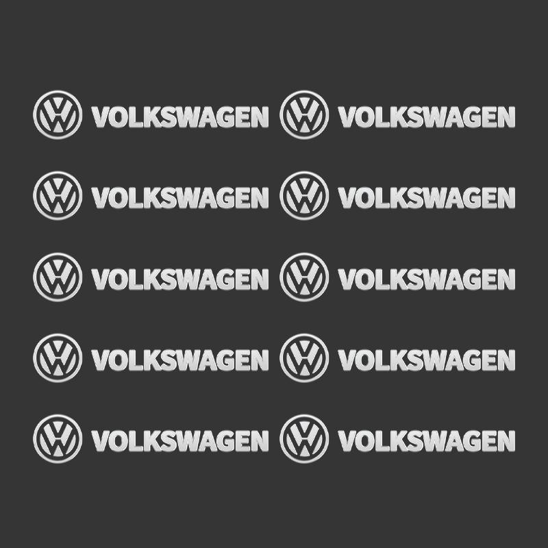 2026 Heiß Für VW VOLKSWAGEN Auto Innenaufkleber 3D Metall Logo Aufkleber Auto Audio und Knopf Aufkleber Für Volkswagen VW Scirocco GOLF