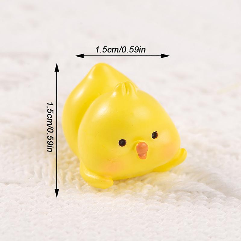 

Микро-ландшафтные украшения, маленькие желтые цыплята, животные, смоляные аксессуары, креативные и милые настольные украшения