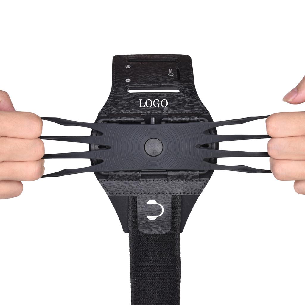 Sac de Bras pour Course à Pied Pochette Téléphone Sportive Brassard Multifonctionnel Sangle de Bras Amovible Rotative à 360° Brassard de Poignet pour Vélo