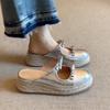 Fashion Fashion 2025 Closed Toe Women's Slippers New Outdoor Casual Shoes Butterfly-knot Hollow Out Best Seller Non-Slip Wedge Slippers