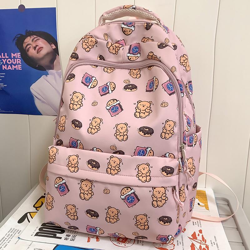 Children Elementary School Girl Junior High School High School College Student Cartoon Printed Backpack