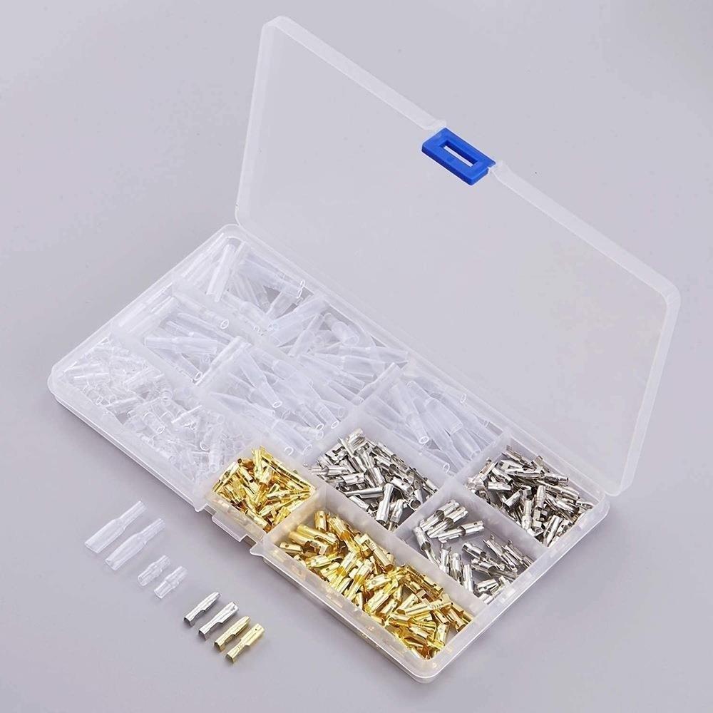 Tinplate Wire Terminal Bare Nose Lugs Round Lug Cold Pressure Terminal Set Binding Post Sheet Terminal