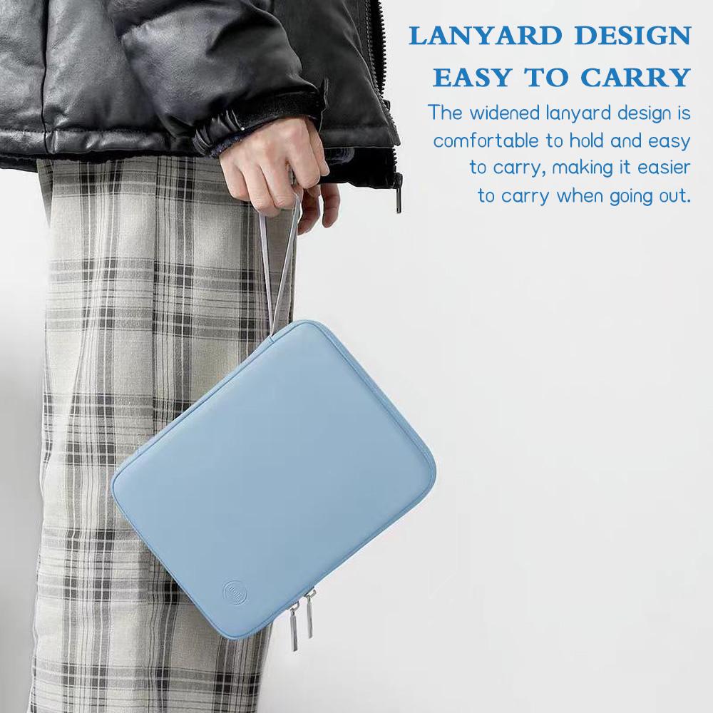 Leder Tablet Schutzhülle Lagerung Tasche Geeignet für Apple 10-zoll Huawei 12-zoll Laptop Tablet Liner Tasche Wasserdicht, öl-proof, Verschleiß-beständig
