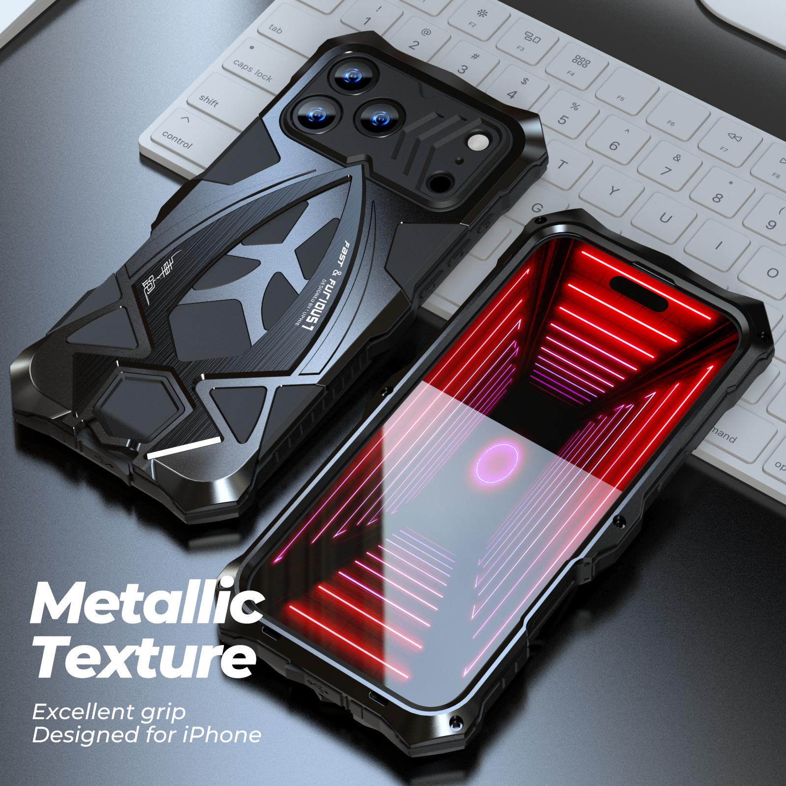 

Military Grade Heavy Armor Metal Phone Case for For Iphone 17 16 15 14 13 Pro 16E 17E Max Luxury Shockproof Back Cover Bumper iPhone17 Pro Max чёрный