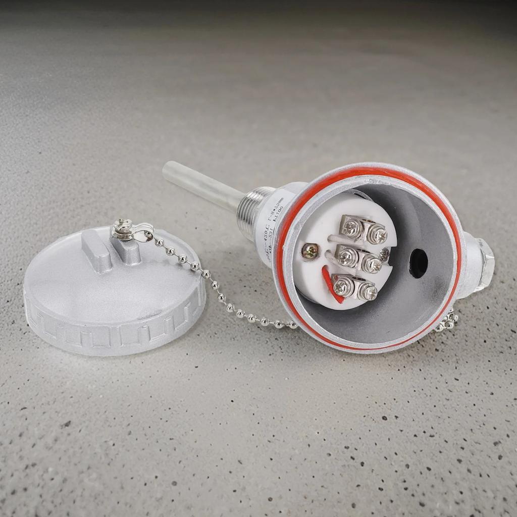 Electrical Equipment Stainless Steel Temperature Sensor Probe Terminal Head Thermocouple Terminal Head 8mm Pipe Diameter