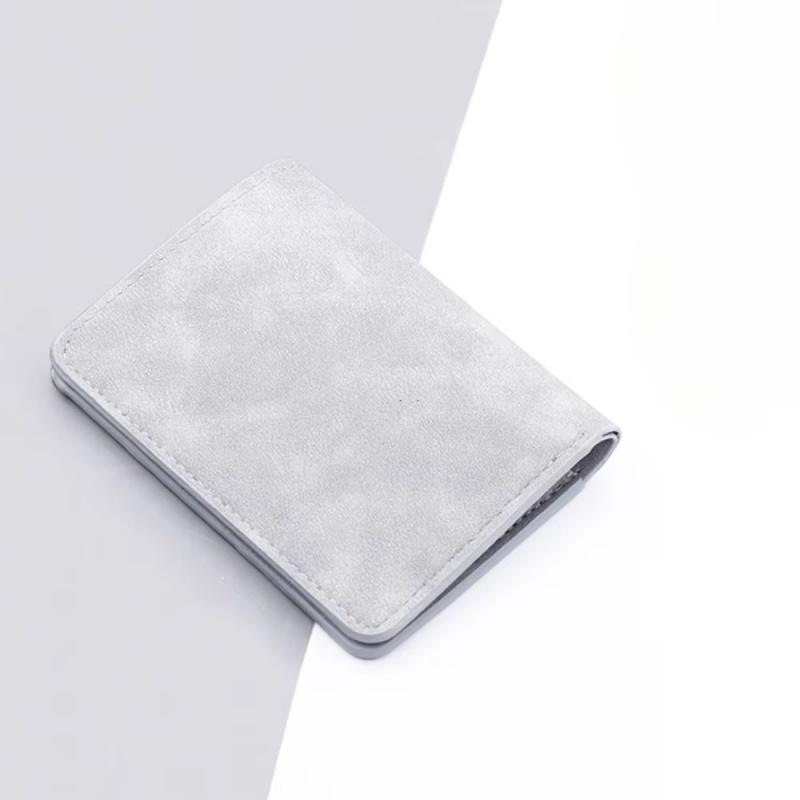 2026 New Style Mini Thin Men Wallet Card Holder Men's Purse Coin Pouch Card Holder Short Vertical Pu Leather Wallet