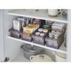 Yamazaki Tower Refrigerator Storage Case with Dividers, Black, Approx. W37.5 X D11 X H8.2cm, 5763