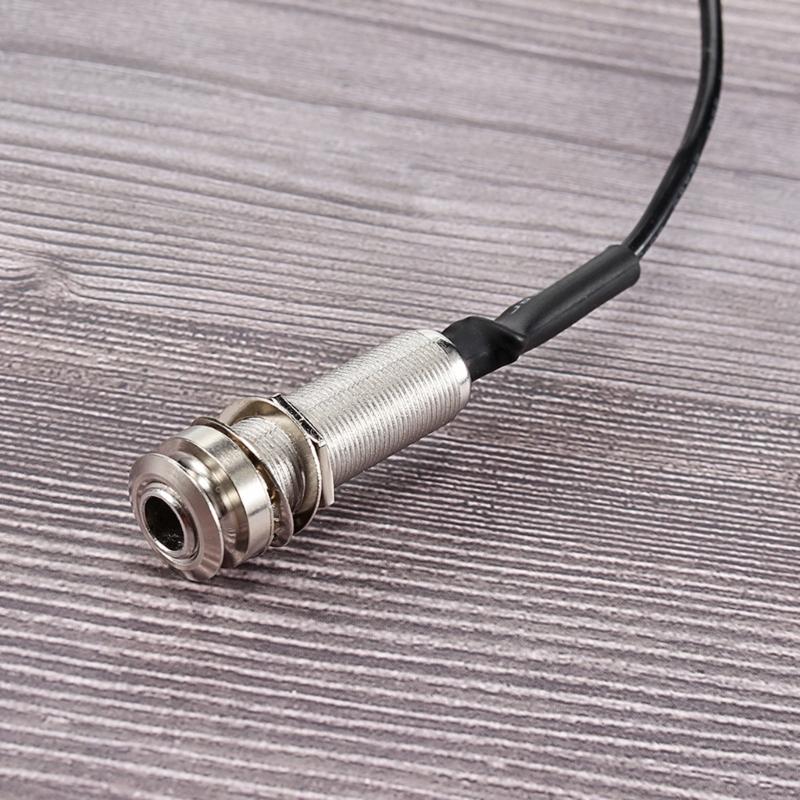 Acoustic Guitar Piezo Adapter Cable 660mm Endpin Jacks Stereo Plug Play Replacement Power Cord for Pickup Systems