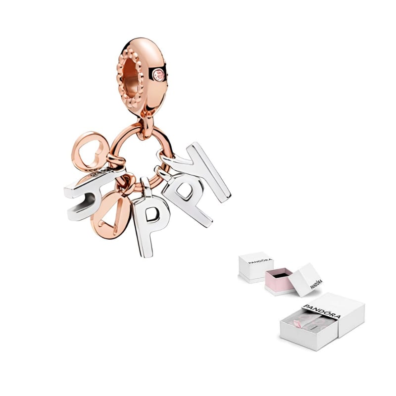 Pandora 925 Sterling Silver Charms & Pendants Women's Rose Gold 787017NPO
