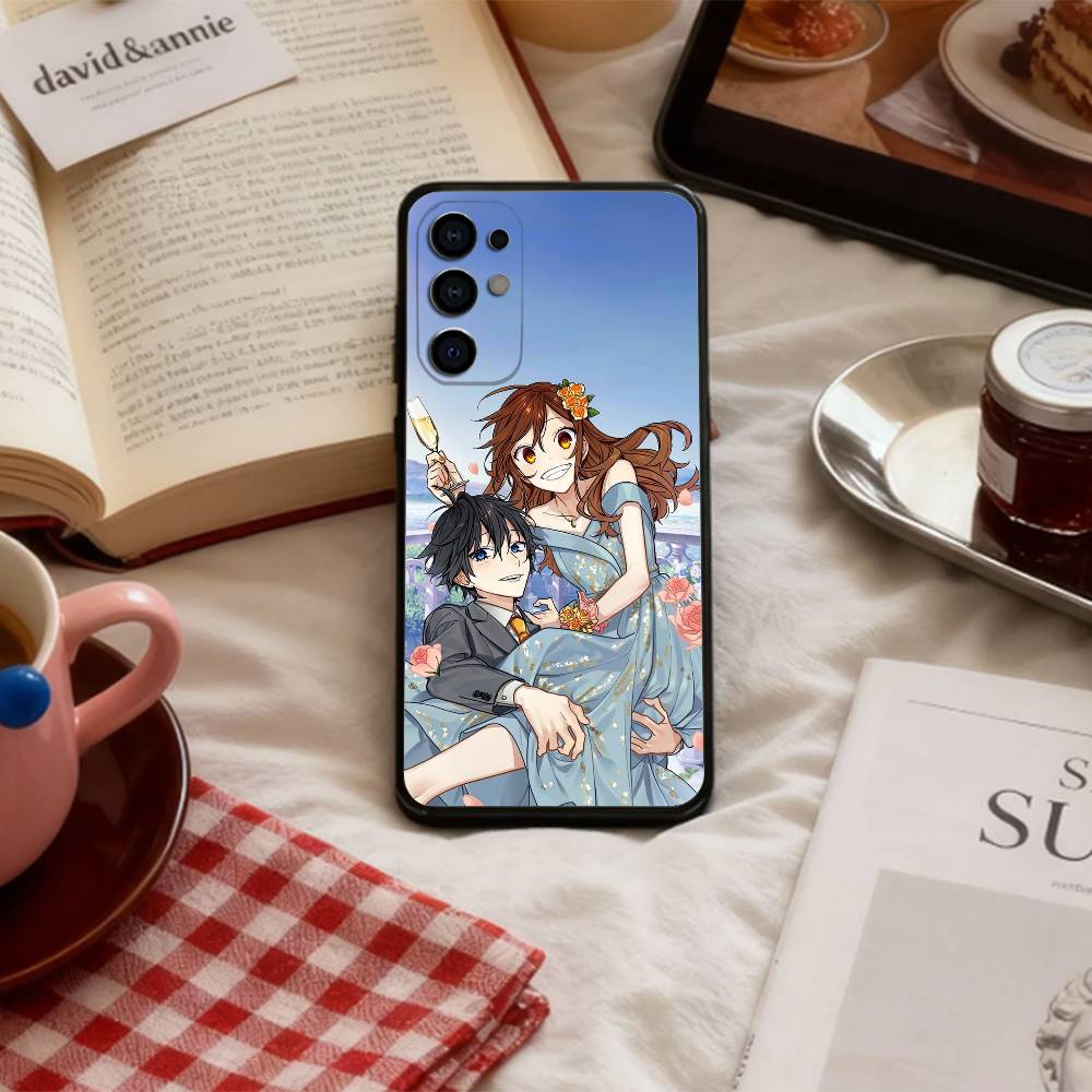 Romantic H-Horimiya   Phone Case For Samsung S 25,24,23,22,30,21,10,9,Ultra,Plus,Lite,FE,4,5 G Soft Black Case