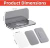 6PCS Punch-free Ultra-thin Invisible Magnetic Cabinet Door Suction Silent Stainless Steel Viscose Cabinet Wardrobe Drawer Magnetic Buckle Silver