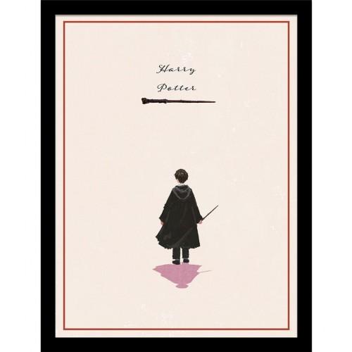 HARRY POTTER Looking Forward Harry Alone Framed Poster