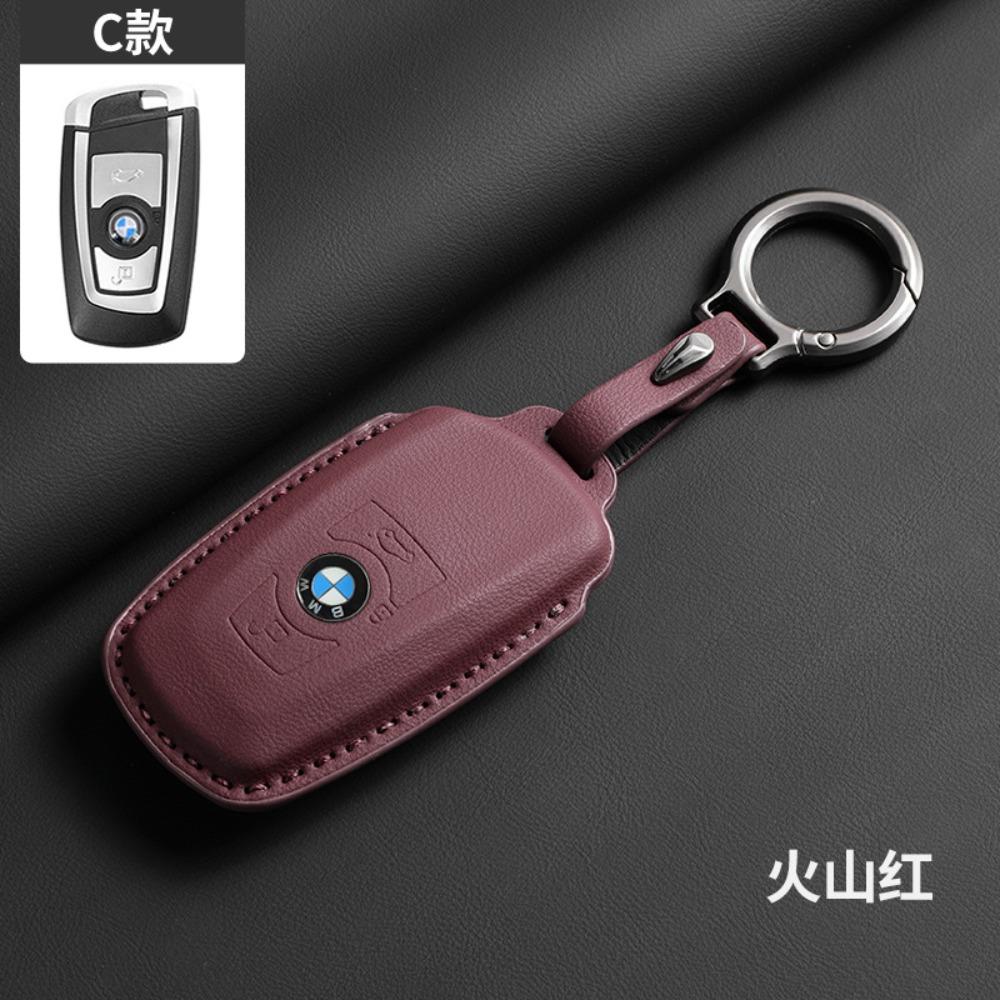 Leder für BMW Schlüsselhülle für 3 5 7 Serie Schlüsselabdeckung Schale Schutzhülle für 525 4 Serie Trendiges Unisex-Accessoire