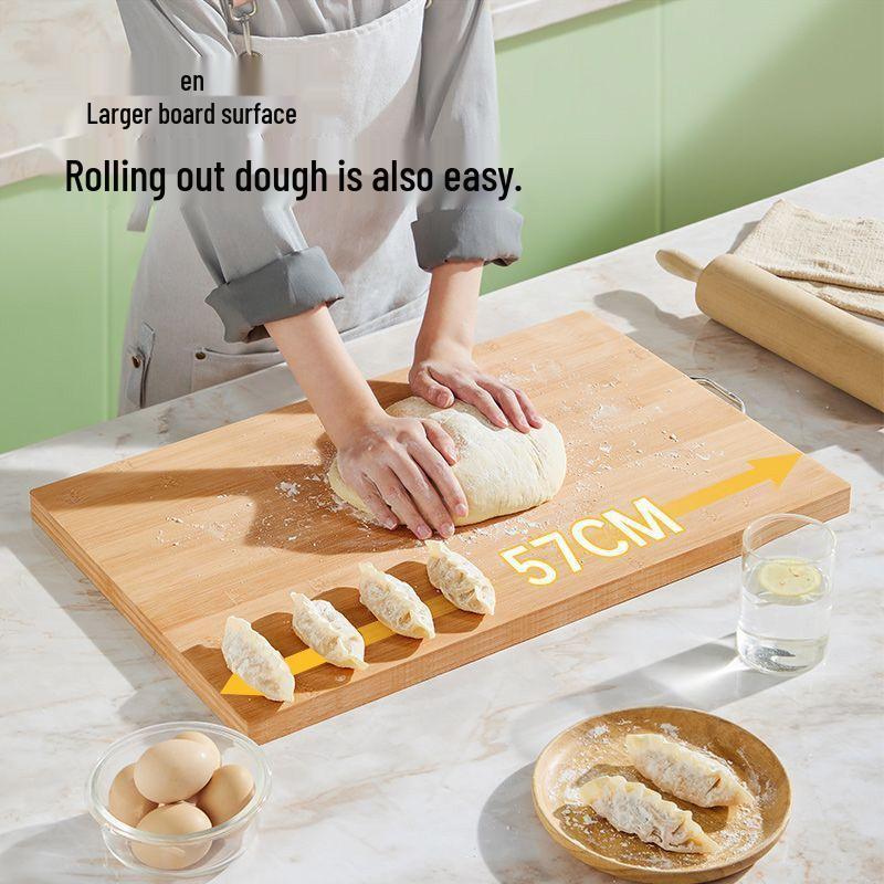 Thickened Bamboo Cutting Board - Anti-mildew, Antibacterial, Durable Kitchen & Fruit Chopping Board
