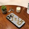 Serpent Phone Case For iPhone 17, 16,15,14,13,12,11 Plus,Pro Max, Others Soft Silicone Black Cover