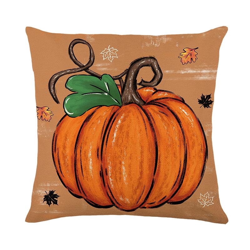

Autumn Story Printed Pillow Cover Polyester Home Sofa Decorative Cushion Cover Festive Atmosphere Cushion 45 * 45Cm (without pillow core)