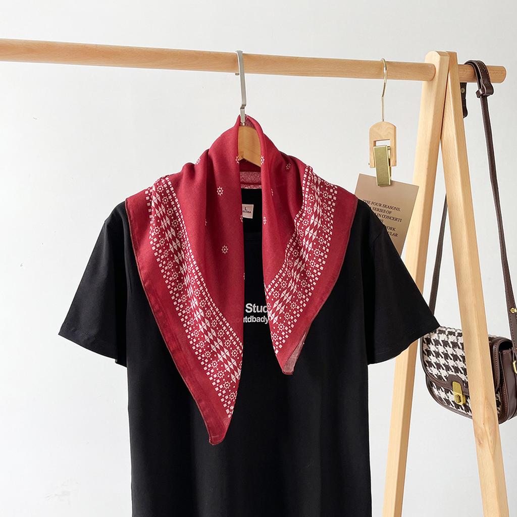 58 * 58cm Four Seasons Available New Large Square Towel Headband Breathable Sweat Absorbing Sunscreen Simple Shawl Professional Scarf