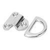 Folding Pad Eye Stainless Steel 316 Rustproof D Ring Tie Down Pad Eye for Boat Yacht RV Trailer Truck Marine 8mm