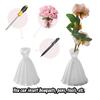 Gown-Shaped 3D Printed Flower Vases Twisted Design Decorative Vase  Office Tabletop Ornaments