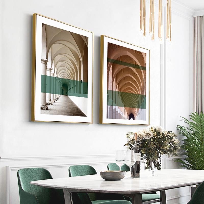 Modern Architectural Aesthetics Canvas Painting Posters Print Unique Home Decor Wall Art Pictures For Living Room Bedroom Aisle