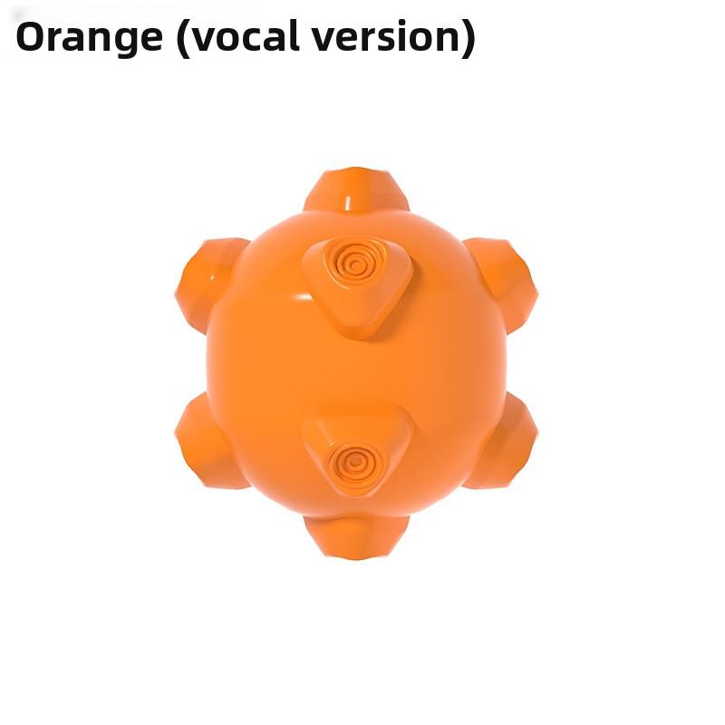 

Новые игрушки для питомцев, интерактивные звуковые и скучные товары, треугольные сферические игрушки для собак, саморазвлекающие прорезыватели оранжевый