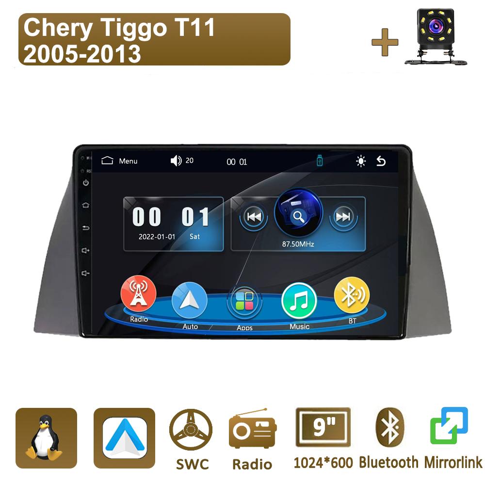 

Icreative Car Radio Multimedia MP5 Player Head Unit Stereo BT For Chery Tiggo T11 2005-2013 чёрный