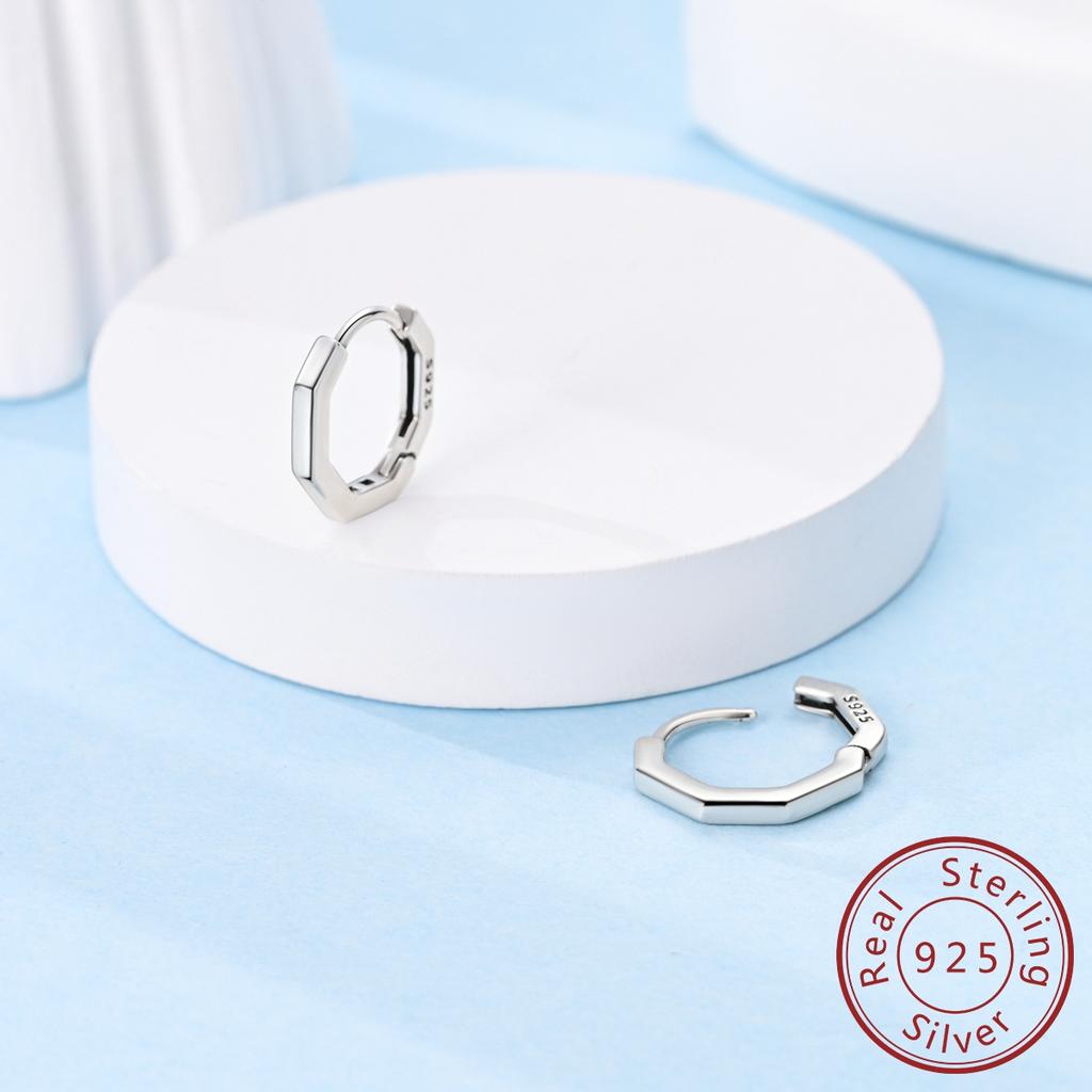 Copper Hoop Earring For Women Heart Star Clover Stud Engagement Wedding Jewelry Gift