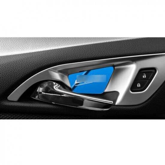 For Chevy Cruze 2016-2019 Blue Titanium Inner Door Bowl Cup Cover Trim 4pcs