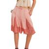 Women Y2k Lace Floral Bloomers Pants Silk Satin Patchwork Ruffles Coquette Half Slip Midi Pants Streetwear