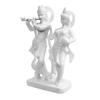 Paradise Marble Carved in Radha Krishan Figurine (Wm15048, White, Standard Size)