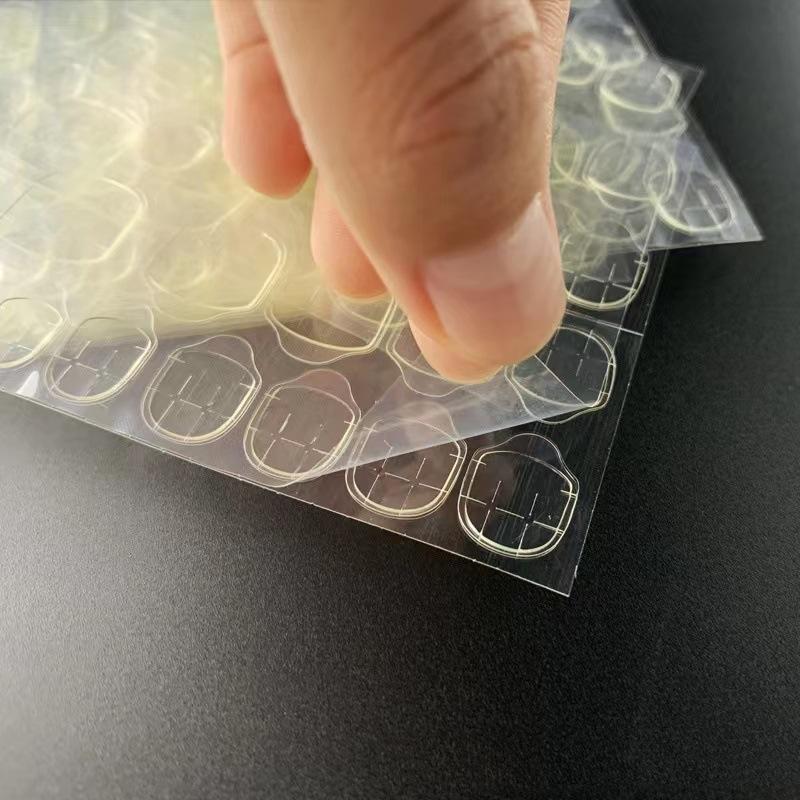 50sheets/bag Transparent Double Sided Adhesive Tapes Glue Press on False Nail Tips Extension Nail Kit Set Tools