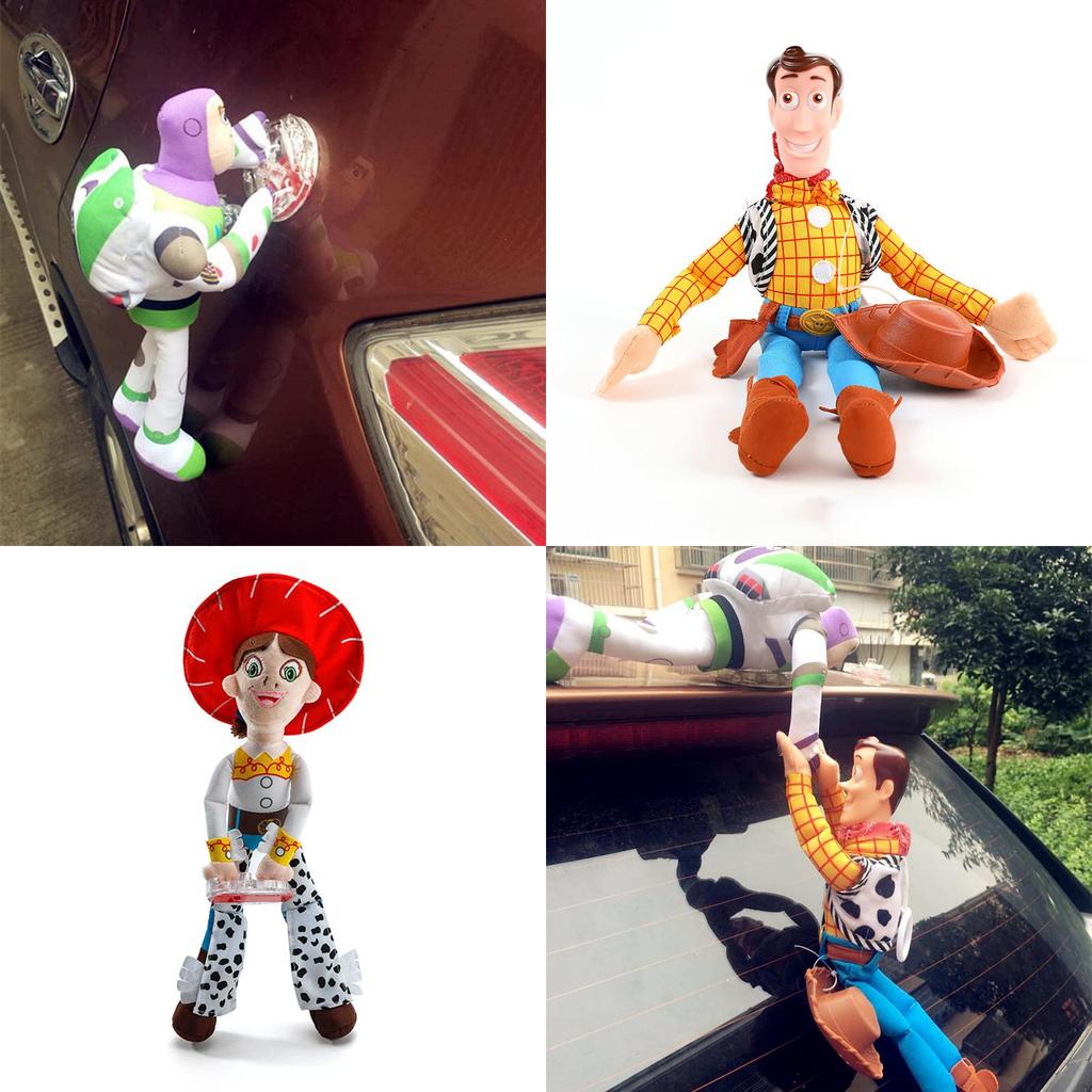 Soft And Adorable Plush Toy Story Woody And Buzz Car Doll Highly Similar To Cartoon Characters Perfect As A Car Pendant