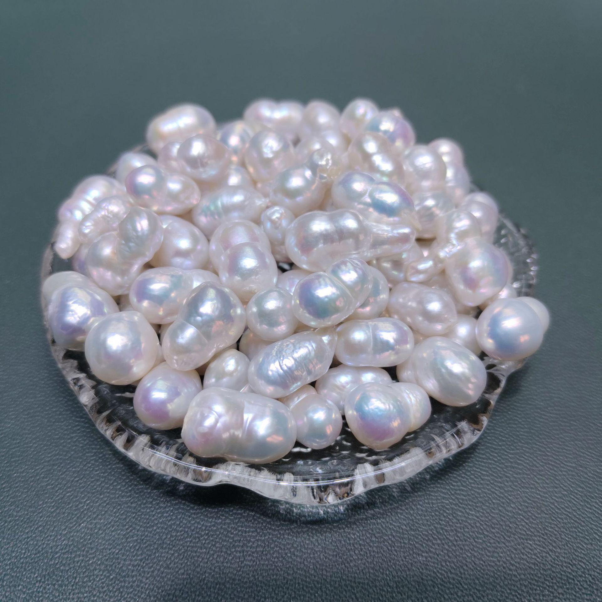 Переливающиеся барочные пресноводные жемчужины россыпью 8-11 мм для DIY-украшений No hole