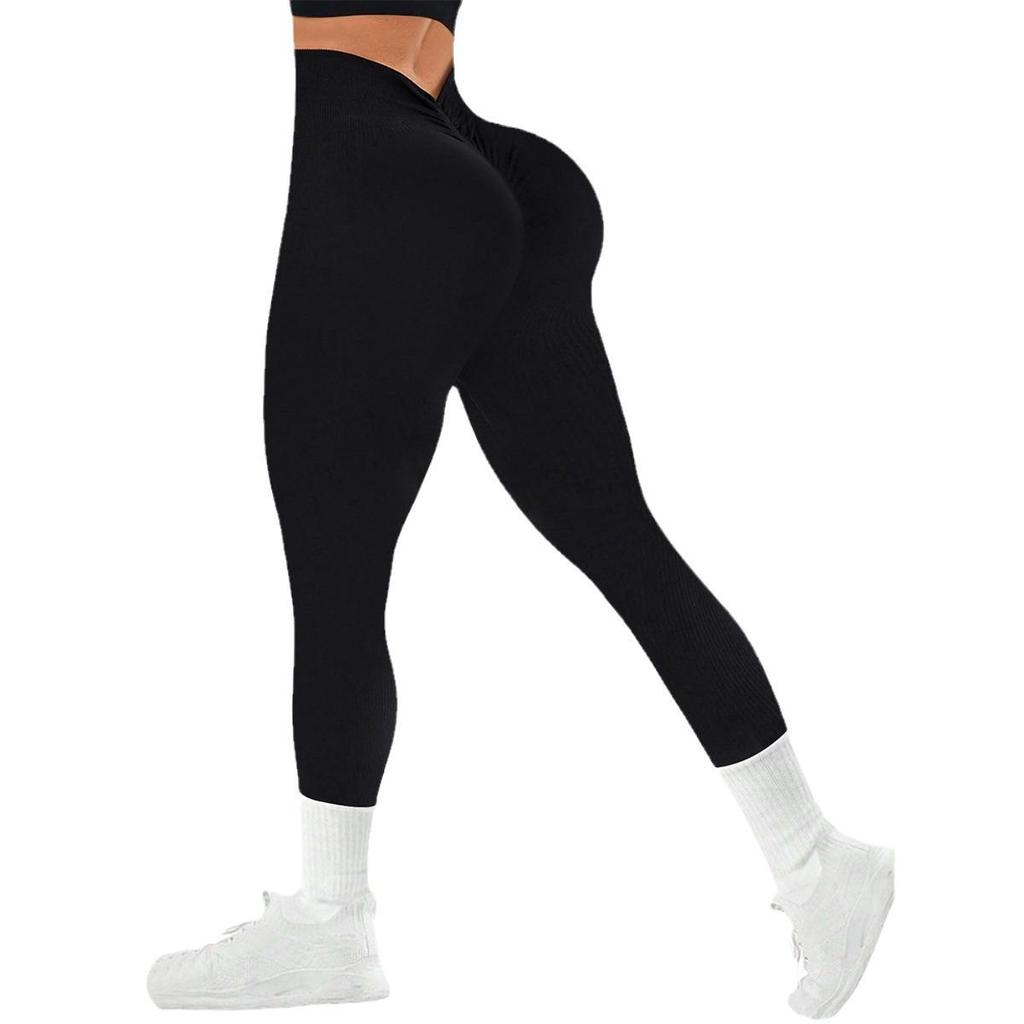 European & American High Waist Seamless Yoga Pants - Women's Slim Fit, Quick-Dry, Hip-Lifting Fitness Leggings