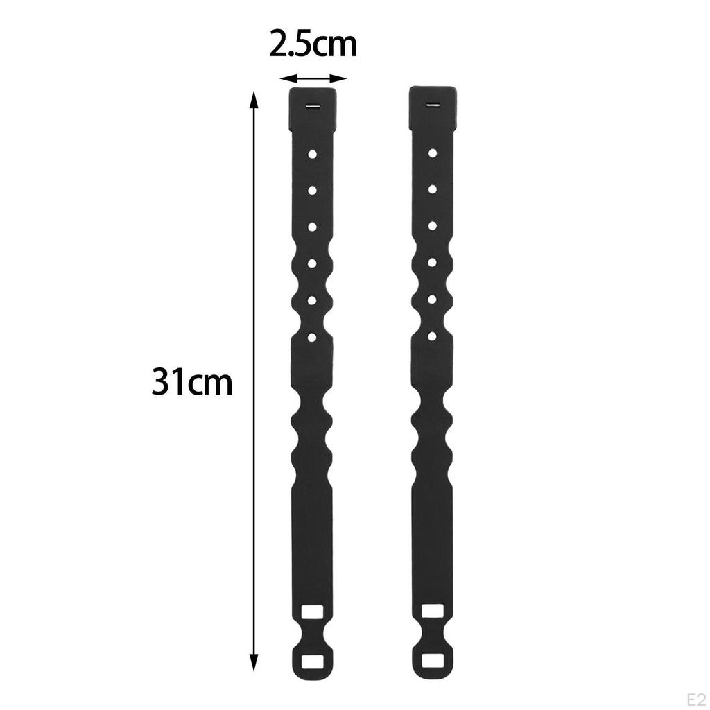 2 Pieces Malice Clips Strap Buckle Flexible for Backpack Pouch Bag Accessory