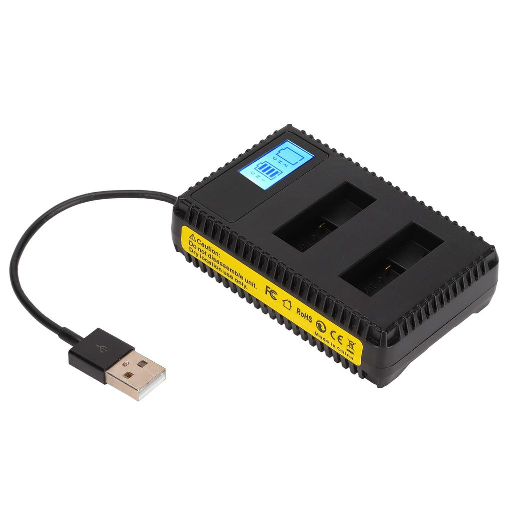 AHDBT‑801 Camera Battery Charger Multifunction Dual Slot Camera Battery Charging Station for Camera Battery