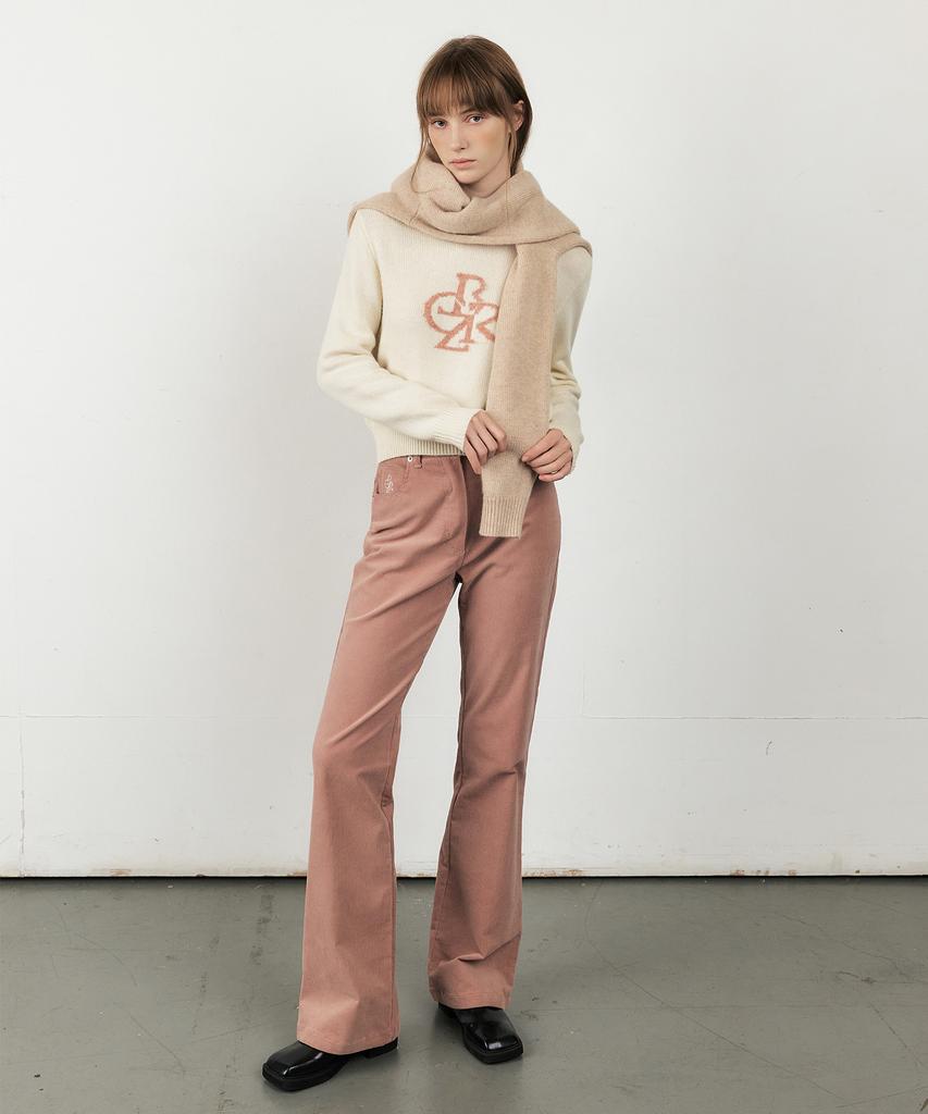 CITYBREEZE Corduroy Comfort Bootcut Pants_Pink