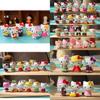 Rozkošných 6ks Hello Kitty Kuromi Sanrio Roztomilých Panenek Příslušenství Pro Sběratele