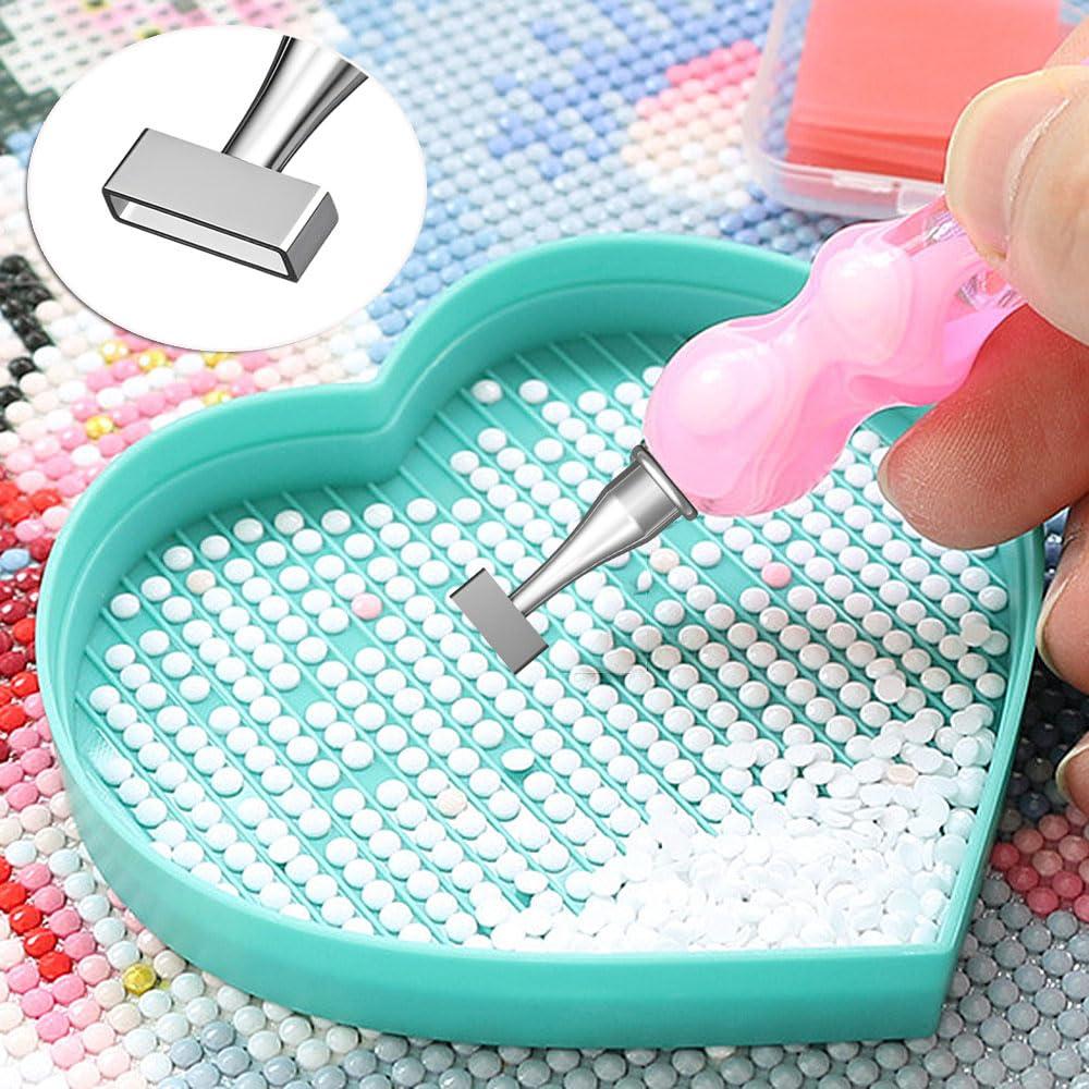 Kit Penna Pittura Diamante da 13 Pezzi con Punte in Acciaio Inossidabile 1 3 6 9 Strumento Ergonomico per Posizionamento Perline per Arte con Strass Fai da Te