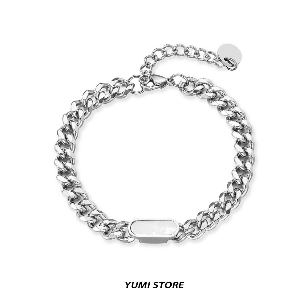 Fashion Shell NK Chain Bracelet For Man Woman Non Fading Titanium Steel Luxury Bracelet New Couple Jewelry Kpop Cool Gift
