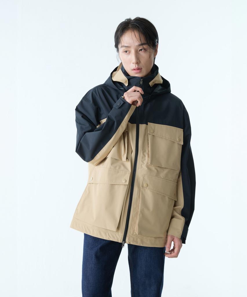 Aigle Men'S Mtd 2.5-Layer Hooded Jacket Ais25Mout007Osi