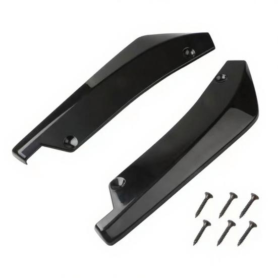 Universal Rear Bumper Lip Spoiler ABS Carbon Fiber Style Diffuser Easy Installation