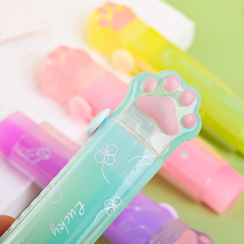 Cartoon Cat Paw Eraser - No-Marks, No-Crumbs Correction for Students, Art & Drawing.