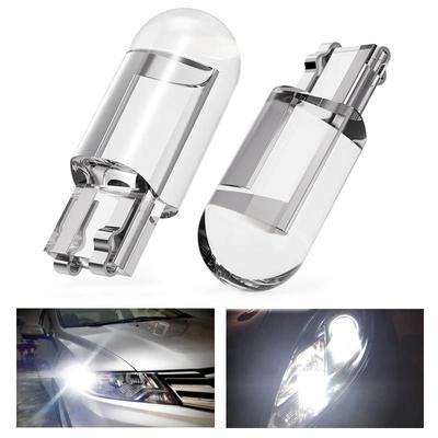 2X W5W 194 T10 Skleněný kryt Cob Auto LED žárovka Bílá Modrá Červená Klínová lampa SPZ Dole světlo