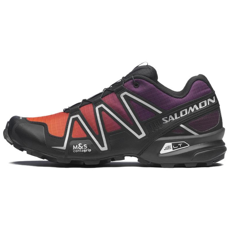 SALOMON Speedcross 3 Rubber/Lightweight Muscle/Rubber Running Shoes Unisex Black Orange Sneakers 478685