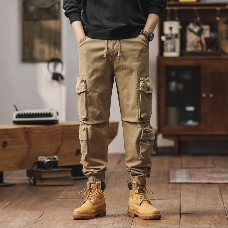 Retro Overalls Heavy Men's New Trendy Brand Pants Men's Loose Men's Casual Leggings Men's Clothing