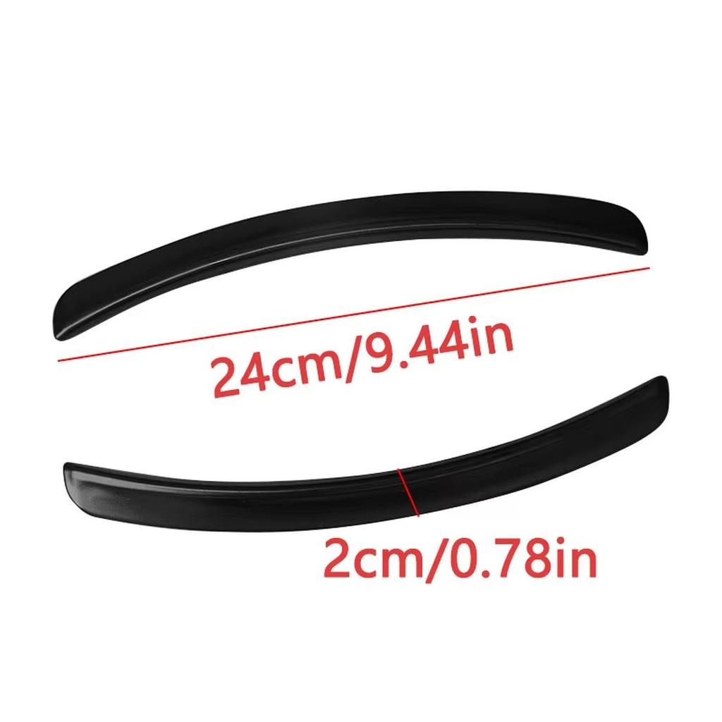Wheel Tires Eyebrow Strip, 9.8" Carbon Fiber Car Wheel Arch Trim, Collision Rubber Flare Arch Lip Trim Strips, Universal Flare Protector for Car Truck